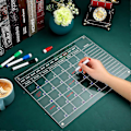 Miniatyrbild 3 av 4: Magnetisk akrylkalender tavla raderbar återanvändbar skrivtavla för hushållstillbehör