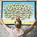 Miniatyrbild 3 av 5: Släktträd att fylla i - Tomt anor-schema 6-generationers ifyllbart släktforskningsschema släktforskningstillbehör