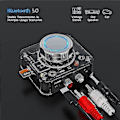 Miniatyrbillede 4 af 5: Bluetooth 5.0 Audio Receiver 3d Stereo Trådløs Adapter Tf Kort Rca 3.5mm 3.5 Aux Jack Til Bil Wire