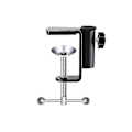 Miniatyrbillede 1 af 3: 2 stk. Justerbar 0-45 mm Arm Skrivebordsklemme Bordlampe Clip Holder Metal Stand - Sort