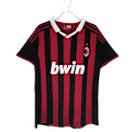 Miniatyrbillede 1 af 2: 2009/10 AC Milan hjemme custom trøje træningsdragt kortærmet trøje T-shirt Owen NO.7 XL
