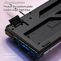 Miniatyrbilde 4 av 5: 104 Tasters Gaming Mekanisk Tastatur Kablet For PC Gaming Stasjonær Datamaskin Tilbehør Fuchsia