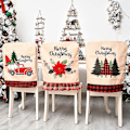 Miniatyrbilde 3 av 4: Jule Stoltrekk C, 1 Julenisse Stoltrekk Jule Stolhette Jule Stoltrekk for Juledekorasjon Middagsselskap Avtakbar Stolrygg