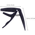 Miniatyrbilde 2 av 5: Profesjonell Ukulele Capo Enhånds Hurtigskift Ukelele Capo Sink Legering Gitar Deler Tilbehør (Svart)
