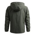 Miniatyrbild 2 av 5: Vindjacka för män Militär Fältjacka Ytterkläder Herr Taktisk Vattentät Pilotjacka Hoodie Herr Jakt Armékläder Khaki Asian size L