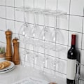Miniatyrbild 1 av 5: 2 st. Akrylvinställ Väggmonterat Koppsställ Vin Glashängare Kökskåp Bar