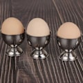 Miniatyrbilde 3 av 5: 8X Egg Kopp Sett Rustfritt Stål Egg Hardkokte Egg og Myk Brett Verktøyholdere Kjøkken, Sølv