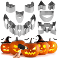 Miniatyrbilde 3 av 5: Gresskarutskjæringssett med sjablonger Halloween 13 stk