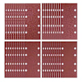 Miniatyrbillede 1 af 3: 40 ark 93 x 185 mm 8-hullers sandpapir til tilfældige excenterslibere 40/60/80/120 korn