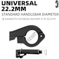 Miniatyrbilde 5 av 5: 1 Par Terrengsykkel Styrendeender 22.2mm Sykkel Bar Ender Nylon Styregrep Ergonomisk Design Landevei Mtb Sykkeltilbehør-XinHan