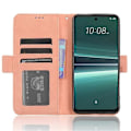 Pikkukuva 3 / 5: Yhteensopiva HTC U23 Pro 5G:lle, monipaikkainen korttikotelo PU-nahkaa, suojakotelo jalustalla ja lompakolla Pink