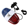 Miniatyrbilde 1 av 5: Sykkel Sykling 4 Toner 6 Led Elektroniske Led Varsellys Sirene Horn