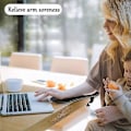 Miniatyrbillede 4 af 4: 2025 Ny Computer Justerbar Armlænsstøttebeslag, Ergonomisk Håndledsstøtte, Skrivebordsarmlænspude, Justerbar