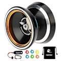Miniatyrbild 1 av 5: Professionell Oresponsiv Yoyo M001-B, Legering Aluminium Yoyo med Metallring Mellanliggande Yoyo+Extra