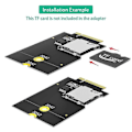 Miniatyrbillede 5 af 5: SD-kort TF SDHC SDXC til NGFF Key B Adapter (understøtter USB-bus, ikke SATA-bus)