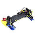 Miniatyrbilde 4 av 5: RC Bil Oppgradering Front Styrekopp Sett for ARRMA 1/10 GORGON 4X2 2WD Gorgon RC Bil Oppgraderingsdeler Blå