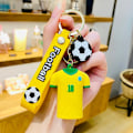 Miniatyrbilde 1 av 5: Fotballtrøye nøkkelring T-skjorte nøkkelring yellow