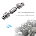 Miniatyrbilde 3 av 5: Metall Fremre Bakre Drivaksel for 1/16 B16 B36 6WD Lastebil RC Bil Reservedeler