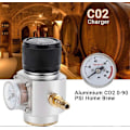 Miniatyrbilde 2 av 4: CO2 0-90 PSI Hjemmebrygg Mini Gassregulator Kit T21 * 4 Soda Trykkmåler Ledninger Aluminium Lader Kit