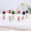 Pikkukuva 5 / 5: Uudet 20 mm 20 kpl/pakkaus Joulu Lumimies Pingviini Puiset Helmet DIY Mukautettu Juhlakoristelu Lasten Lelut Rannekorutarvikkeet 20mm snowman body C 20mm