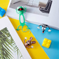 Miniatyrbillede 1 af 5: 3 stk. 3D Tegneserie Dyr Bogmærke Skøre Palz Bogmærke PVC Dyr Bogmærke 3 Søde Knuste Dyr Papirvarer til Børn og Studerende, Læsegaver, P