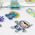 Miniatyrbillede 3 af 4: Strygemærker, 15 stk. Robot Strygemærke Sy-på Mærker Til Tøj T-shirt Jeans Jakke