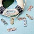 Miniatyrbillede 5 af 5: 50 stk. PU læderetiketter til håndlavede DIY hatte tasker med kærlighedsetiket til tøj syetiketter Acc-Yvan
