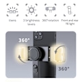 Miniatyrbillede 2 af 5: Trådløs Bluetooth Selfie Stick Dobbelt Fyldlys Stabilisator Anti Shake Multifunktionel Telefonholder