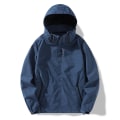 Miniatyrbilde 4 av 5: Kamuflasjemønstret hettejakke for menn, vanntett, løs passform, vår, unisex yttertøy Black Asian-XL