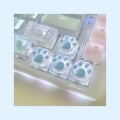 Miniatyrbillede 5 af 5: Keycap Kattepote Pude Transparent Baggrundsbelysning RGB WASD Pil ESC Key OEM XDA Cherry Profil Mx Switch Sky 4 Pcs