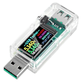 Miniatyrbild 1 av 5: USB-testare USB-effektmätare, USB-multimeter 3,3-30V 0-5A Spänningsströmkapacitet Amp Volt Voltmeter