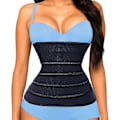 Miniatyrbillede 1 af 4: Taljetræner til kvinder Maveindpakning Taljetrimmer Bælte Slankende Body Shaper Plus Size