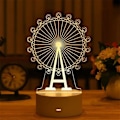 Miniatyrbilde 1 av 5: Romantisk Kjærlighet 3D Akryl LED Lampe for Hjem Barnas Nattlys Bordlampe Julebord Dekor Valentinsdag Nattbordslampe motianlun