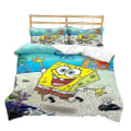 Miniatyrbild 1 av 2: Spongebob Squarepants Serie Tryckt Påslakan Tvådelat Set Tredelat Barnrum Dekorativt Påslakan W style 1 200*228three-piecesuit
