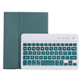 Pikkukuva 4 / 4: C06B Yhteensopiva iPad mini 6 (2021) Naarmuuntumaton Suojakotelo Bluetooth-näppäimistöllä Iskunkestävä Jalusta Nahkakansi Pe:llä DarkGreen
