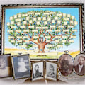 Miniatyrbild 4 av 5: Släktträd att fylla i - Tomt anor-schema 6-generationers ifyllbart släktforskningsschema släktforskningstillbehör