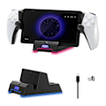 Pikkukuva 1 / 5: JYS-P5202 Magneettinen latausasema Sony Playstation Portalille, Type-C laturiteline RGB-valolla