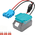 Miniatyrbillede 3 af 5: Adapter til 18V Li-ion batteri adapter konverteringssæt med sikringsholder og ledningsnetstik
