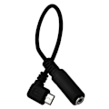 Miniatyrbillede 1 af 5: Micro USB til 3,5 mm Jack Audio Adapter Kabel Vinkelret Micro USB Hanledning