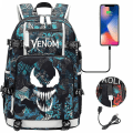 Miniatyrbilde 1 av 4: Venom Fashion Trykt USB Skolebagg for Ungdom (2-108) Color-5