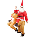 Miniatyrbild 4 av 5: Uppblåsbar Tomtekostym för Vuxna Cosplay Jul Djur Anime Maskerad Ridande Ren Luftblås Karnevalskostymer Christmas Tree
