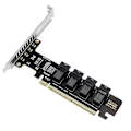 Miniatyrbillede 1 af 5: NGFF PCI-E 16X til 4 Porte U.2 NVME Split Udvidelseskort SFF-8639/8643 NVME PCIE SSD Adapter til Mai