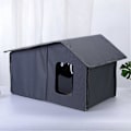 Miniatyrbilde 2 av 5: Sammenleggbart, varmt kattehus for utendørs katter, katteseng, værbestandig kattehule