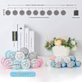 Miniatyrbild 3 av 3: Ljusslinga Bomullsbollar Batteri - 3,3m 20 LED-lampor Sovrumsbelysning Macaron-