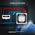 Miniatyrbillede 2 af 5: Tuya 20A ZigBee Smart Varmelegeme AC Switch Høj Belastning Elektricitetsmonitor Dobbeltpolet App Fjernbetjening