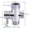 Miniatyrbillede 3 af 5: Bidet Sprøjte til Toilet, Håndholdt Stofble Sprøjte, Badeværelse Jet Sprøjte Sæt Spray Tilbehør