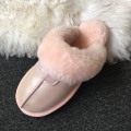 Miniatyrbilde 1 av 5: Naturlige Saueskinn Tøfler Dame Vintertøfler Dame Varme Innetøfler Myke Hjemmesko Khaki 41