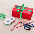 Miniatyrbilde 4 av 5: 22 Meter Sateng Julebånd God Jul Grosgrain Bånd for Dekor og Gaveinnpakning