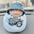 Pikkukuva 2 / 4: Vaatteet Labubu-nukeille, asusteet, tyylikäs Kawaii-asu sopii 15 cm ja 17 cm Labubu-nukelle, nuken vaatesetti, vaihto A1