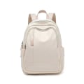 Miniatyrbillede 2 af 5: Vandtæt Rygsæk Mode Damer Rejserygsæk Ensfarvet Dame Enkelt Skuldertaske S23  Beige Grey 25cm M